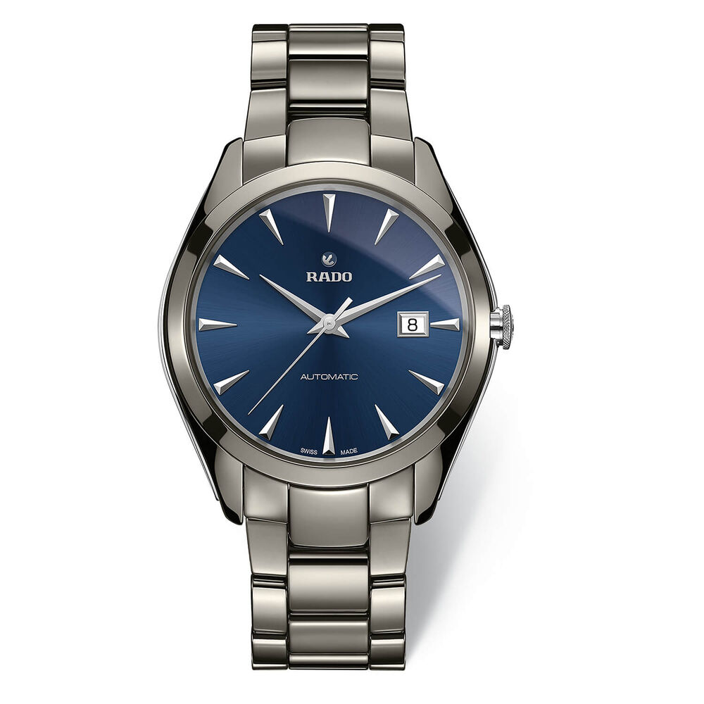 Pre-Owned Rado Hyperchrome 42mm Blue Dial Ceramic Bracelet Watch