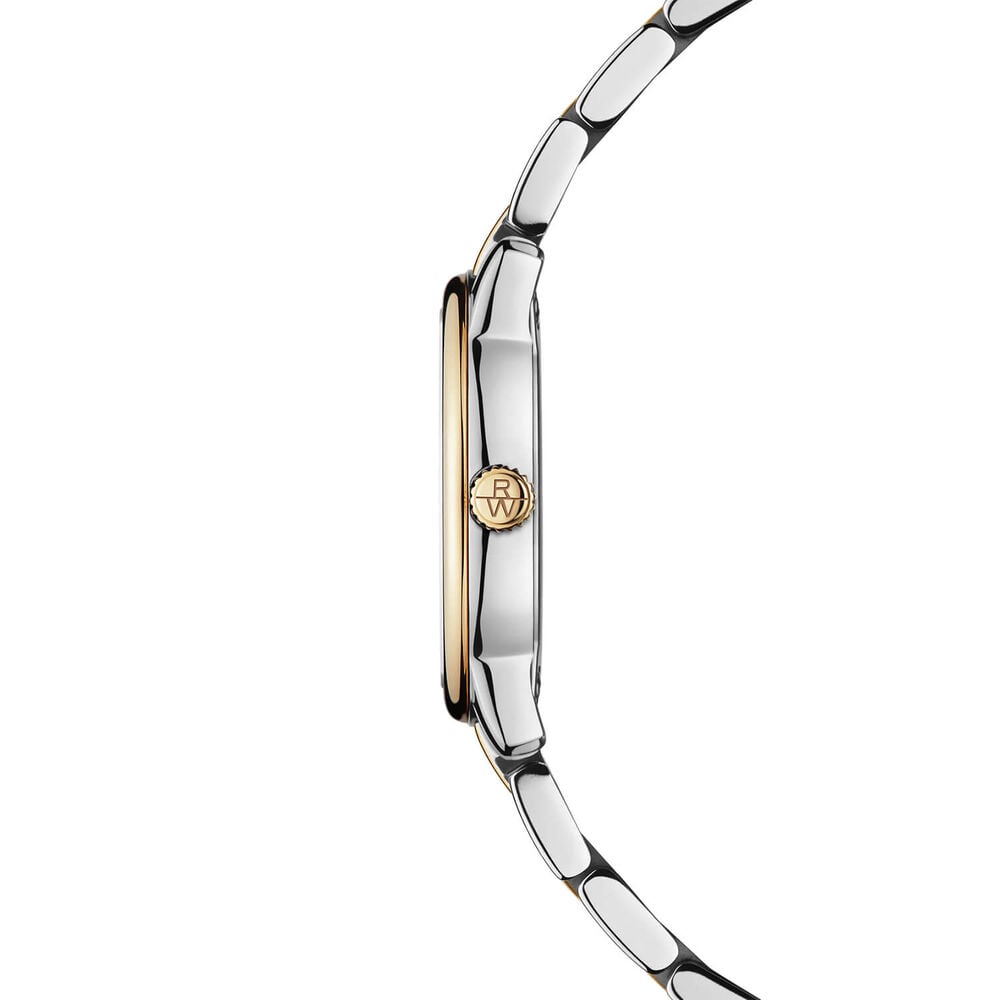 Raymond Weil Toccata Classic 24mm MOP Dial Diamond Dots Gold PVD Steel Bracelet Watch