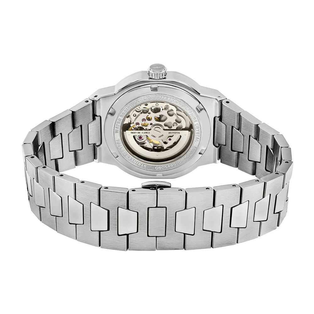 Rotary Regent Skeleton Automatic 40mm Black Dial Stainless Steel Bracelet Watch