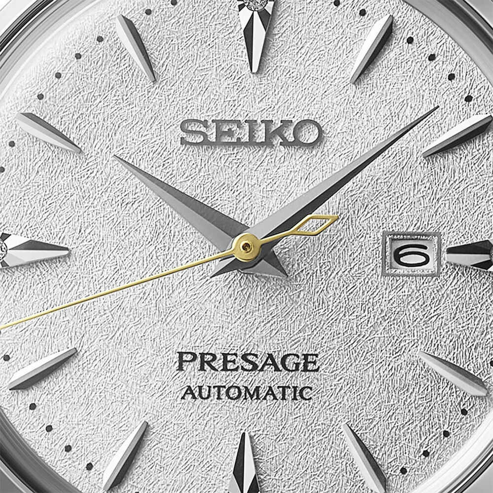 Seiko Presage Cocktail Time &lsquo;Hot Buttered Rum&rsquo; 30mm White Dial Stainless Steel Bracelet Watch