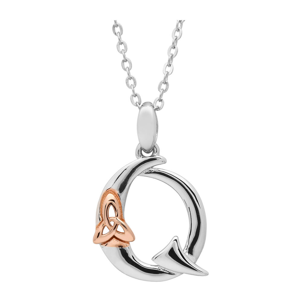Sterling Silver Celtic 'Q' Initial Pendant