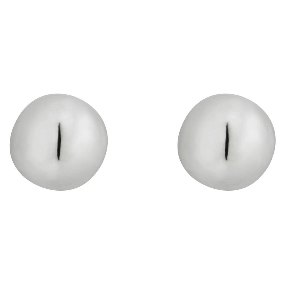 Sterling Silver Ball Stud Earrings image number 0
