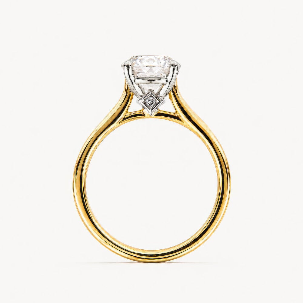 Born Nova 18ct Yellow Gold 2.00ct Round Lab Grown Diamond Solitaire Ring
