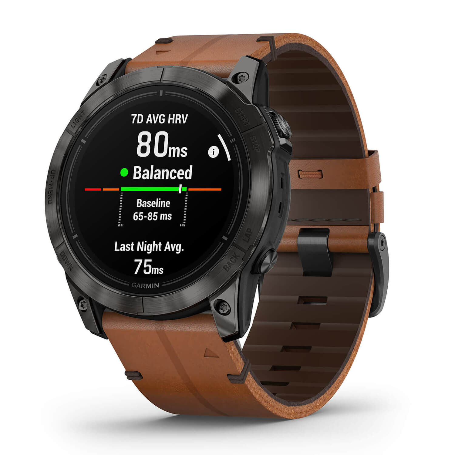 Garmin Epix Pro Gen 2 51mm Brown Leather Strap Watch