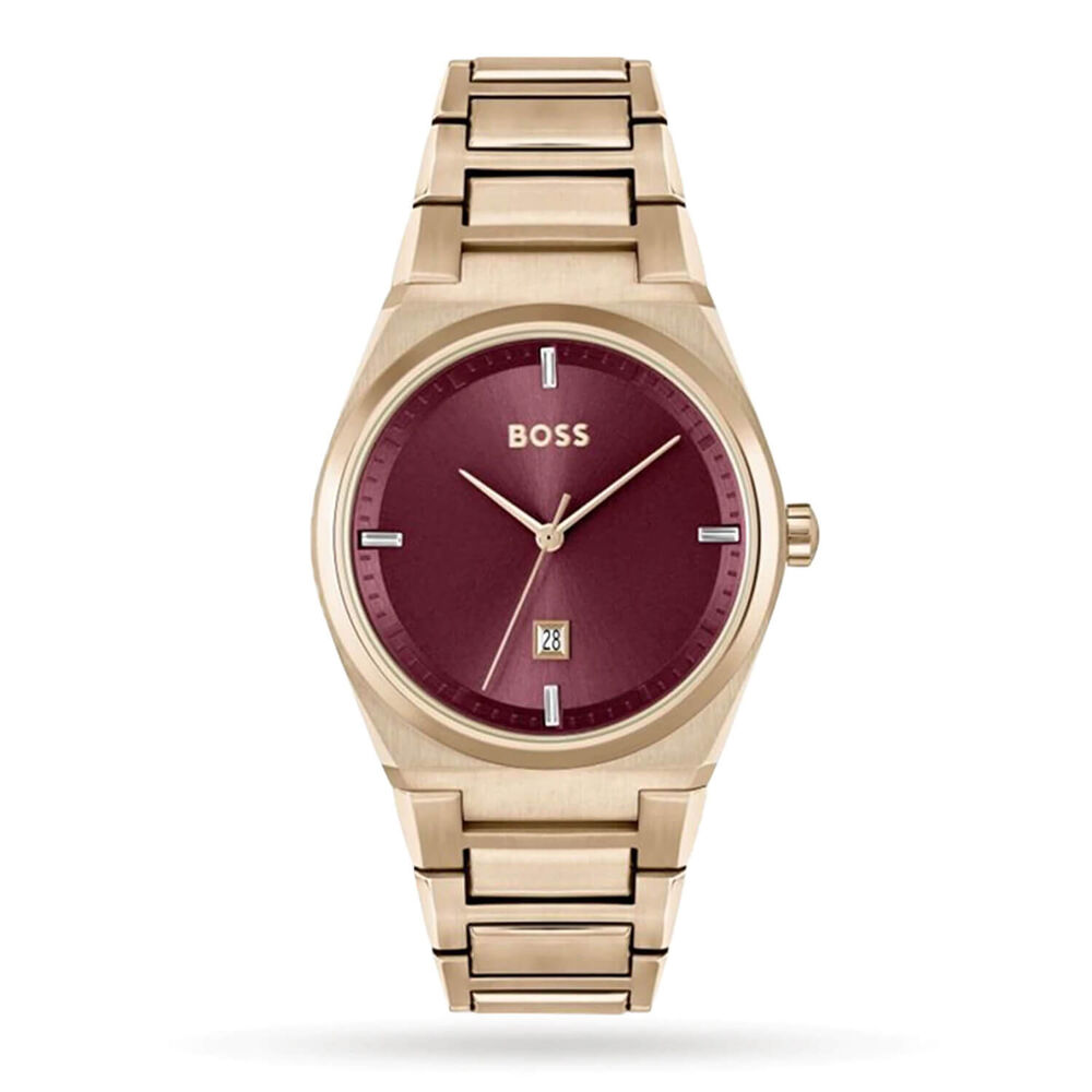 Hugo Boss Steer 36mm Rose Gold Case Watch