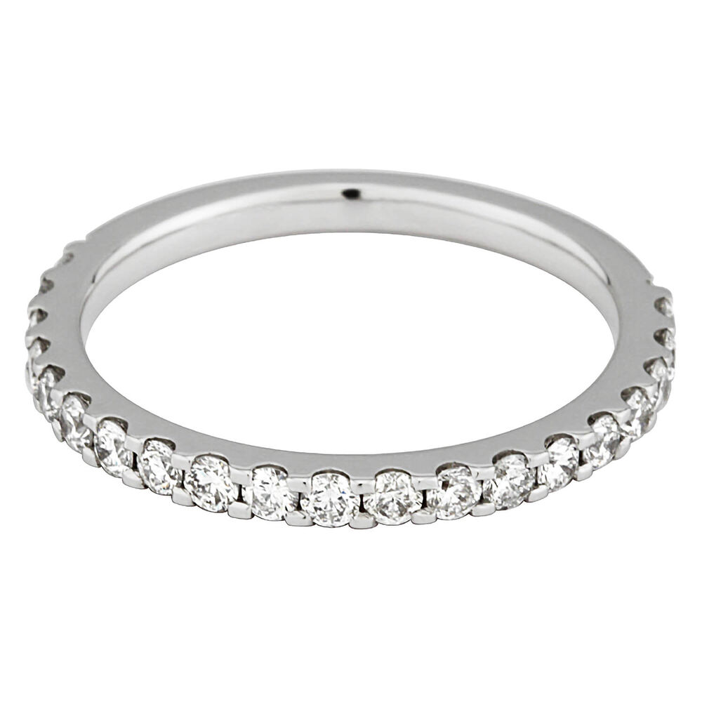 18ct White Gold Diamond Wedding Ring image number 0