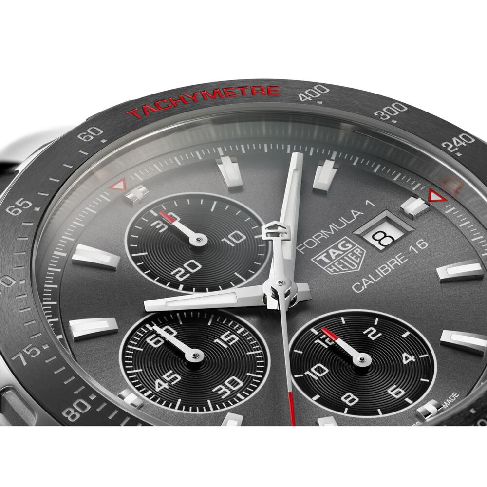 Pre-Owned TAG Heuer Formula 1 Calibre 16 44mm Chronograph Dial Ceramic & Stainless Steel Watch image number 2