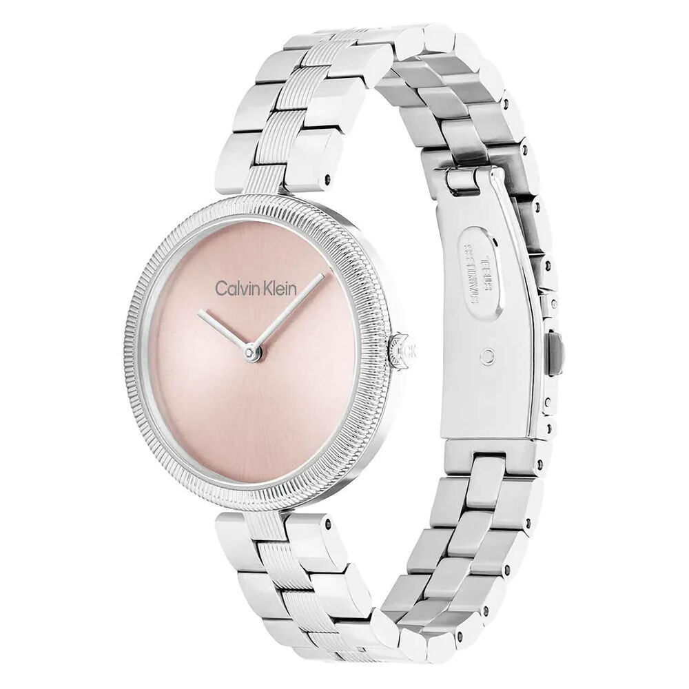 Calvin Klein 32mm Pink Dial Steel Bracelet Watch