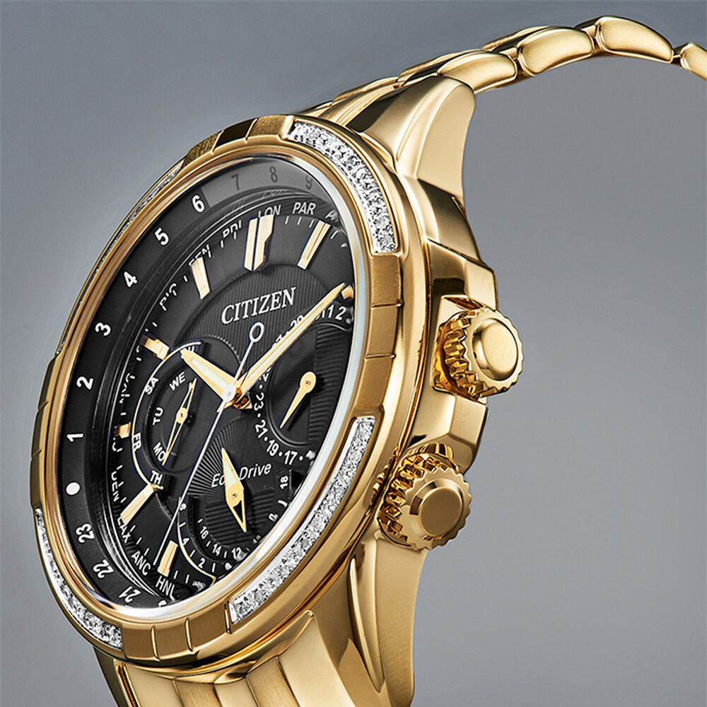 Citizen Eco-Drive Calendrier Diamond 44mm Men's Watch image number 1