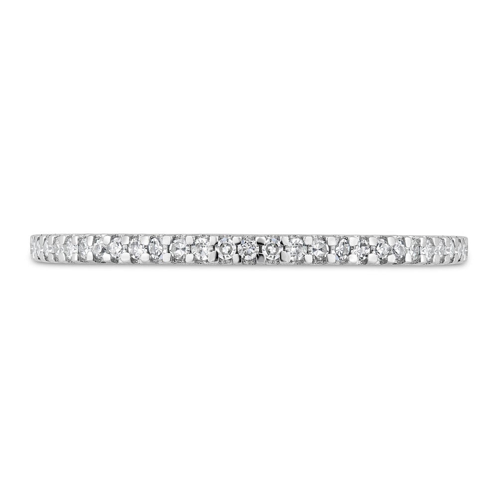 9ct White Gold 0.09ct Diamond Eternity Ring image number 1