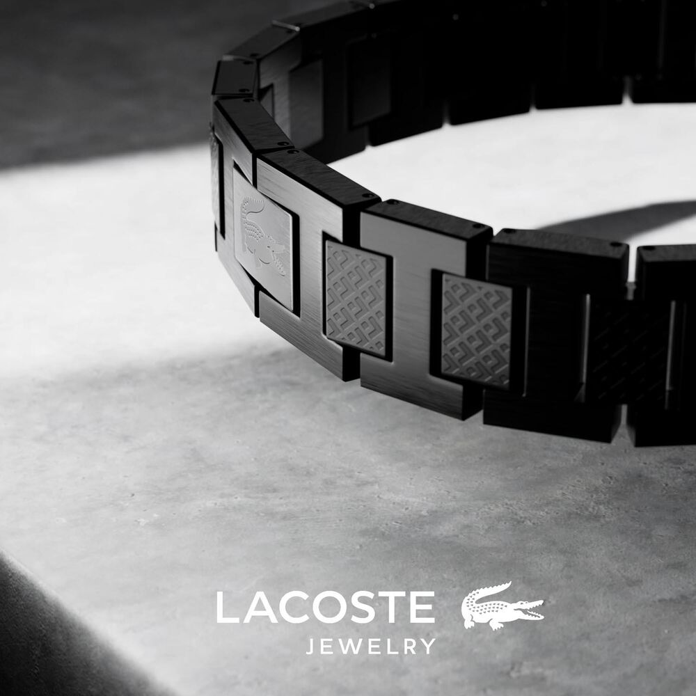 Lacoste Metropole Black Stainless Steel Bracelet