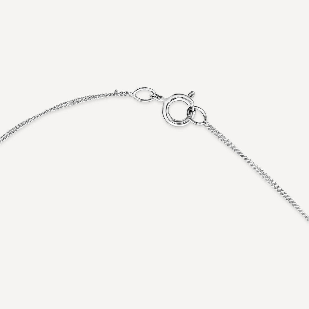 9ct White Gold and Diamond Heart Pendant image number 5