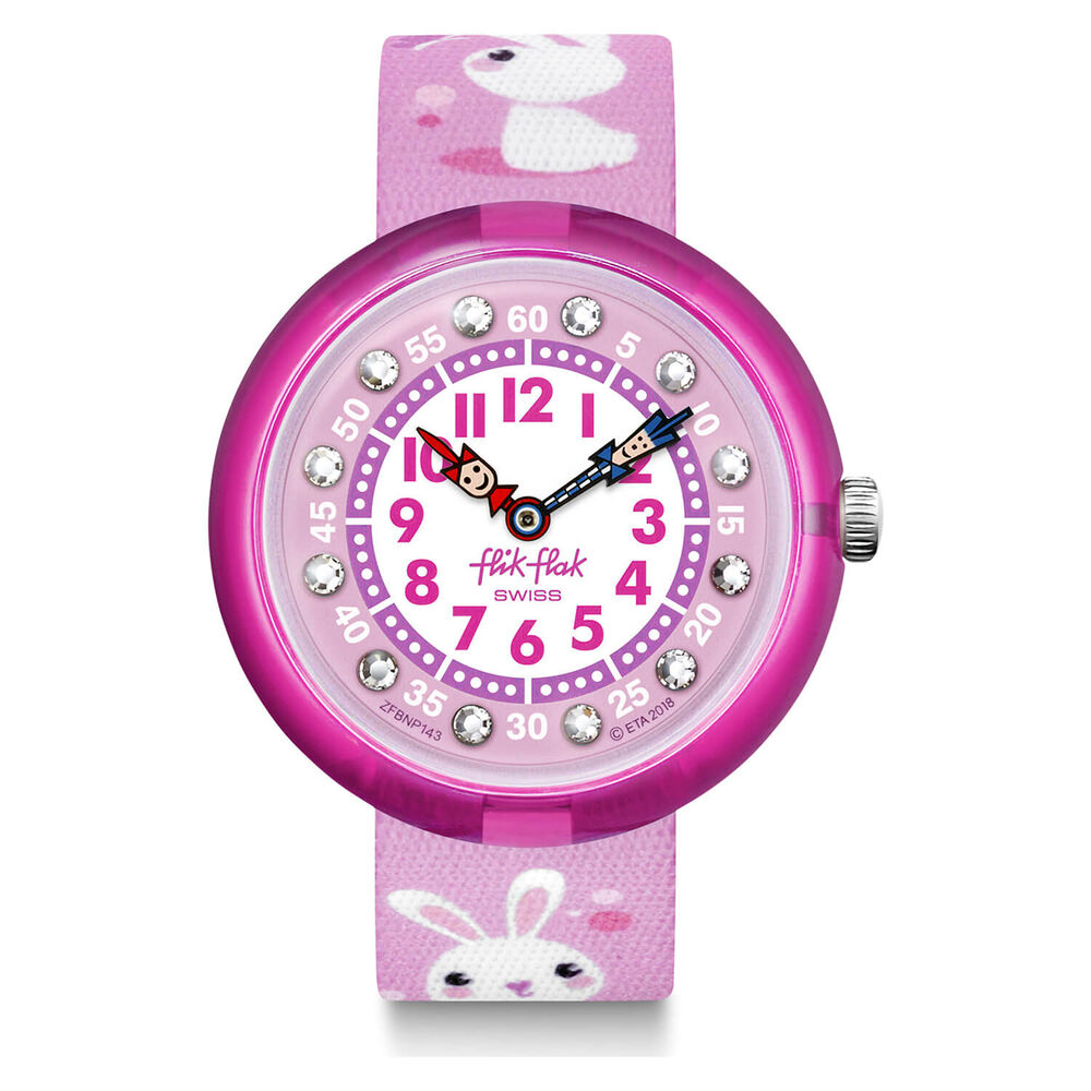 Flik Flak So Cute Kids 30mm Quartz Rabbits Watch image number 0