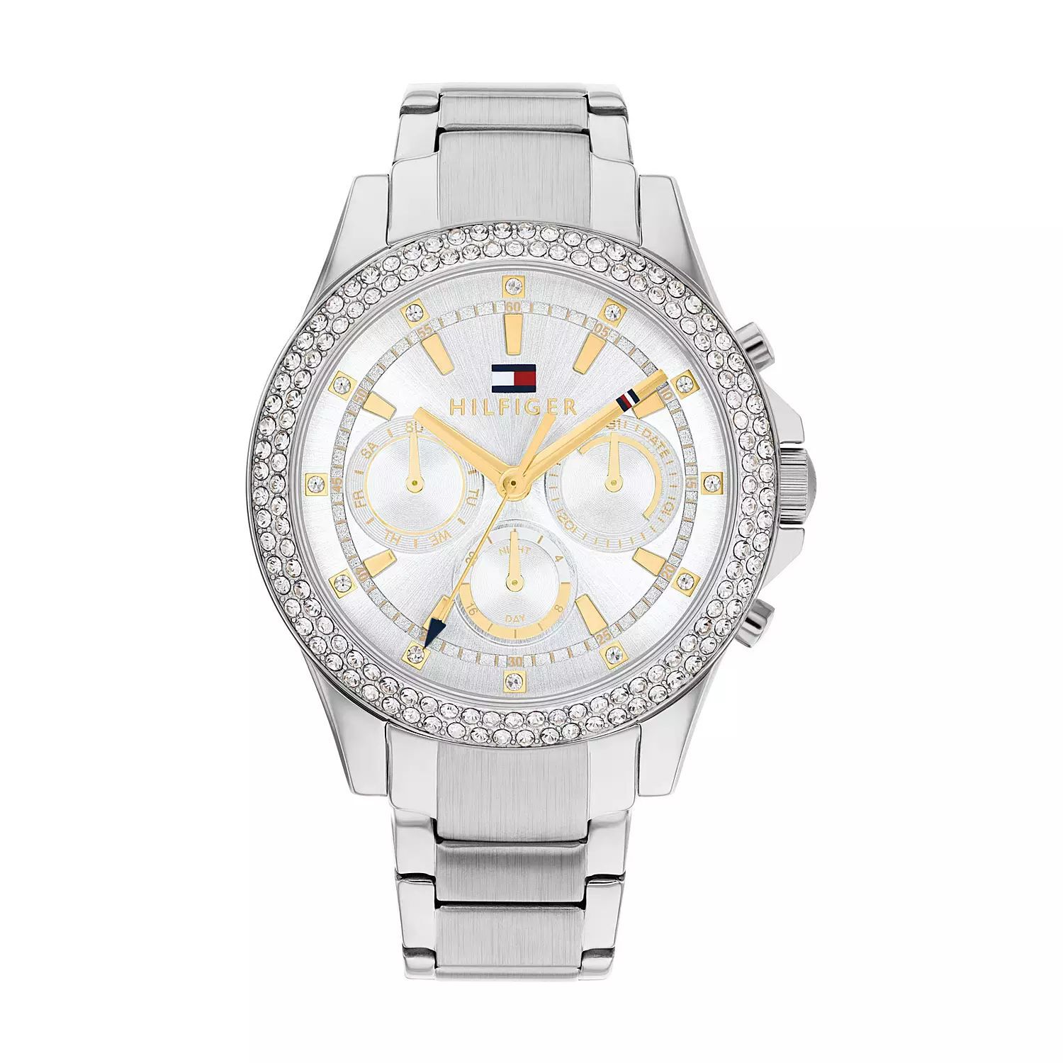 Tommy hilfiger silver and gold outlet watch