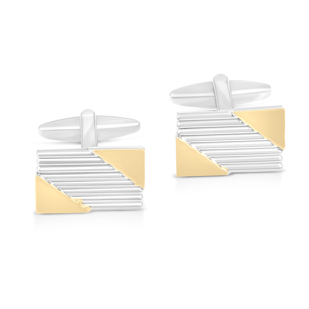 Silver-plated and Gold-plated Cufflinks image number 0