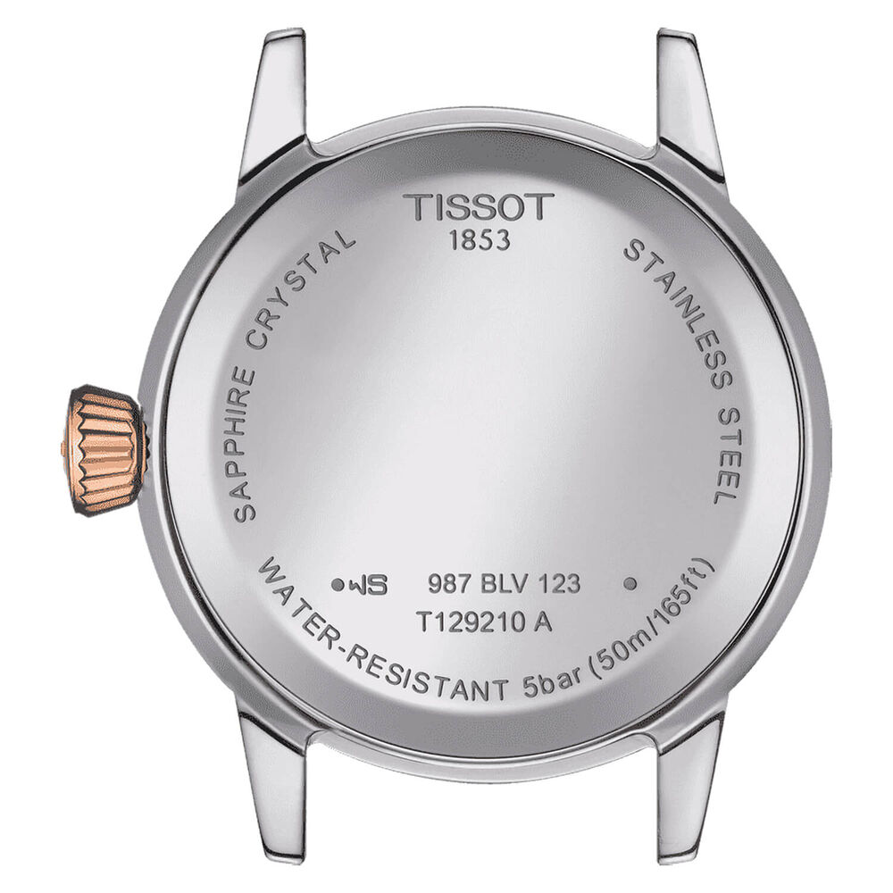 Tissot Classic Dream 28mm White Dial Steel & Rose Gold Bracelet Watch image number 2