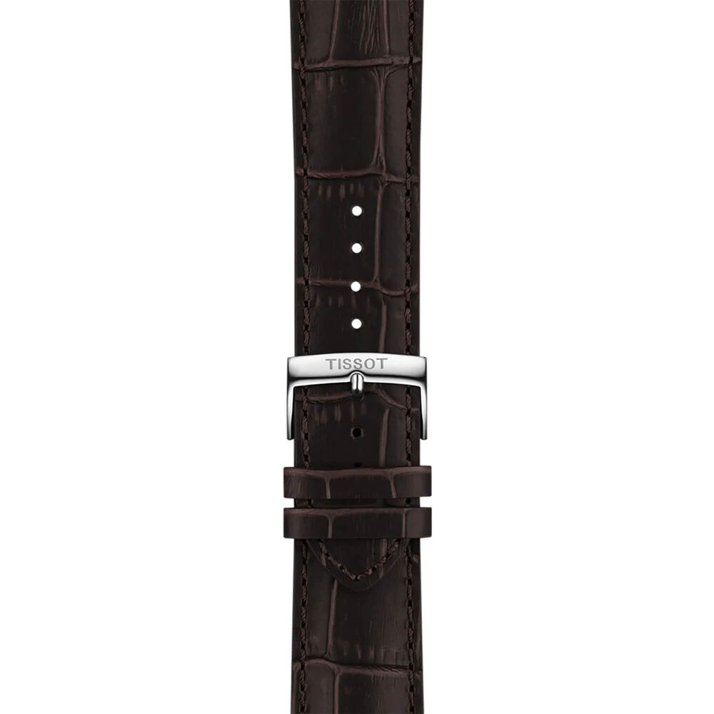 Tissot Chrono L 42mm Blue Dial Brown Leather Strap Chronograph Watch