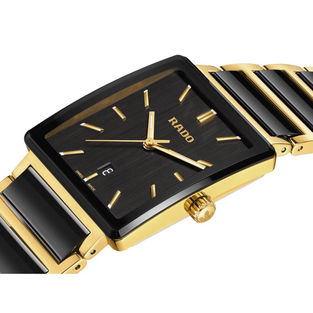 Rado Integral 31.5mm Black Dial Two Tone Steel & Ceramic Bracelet Watch