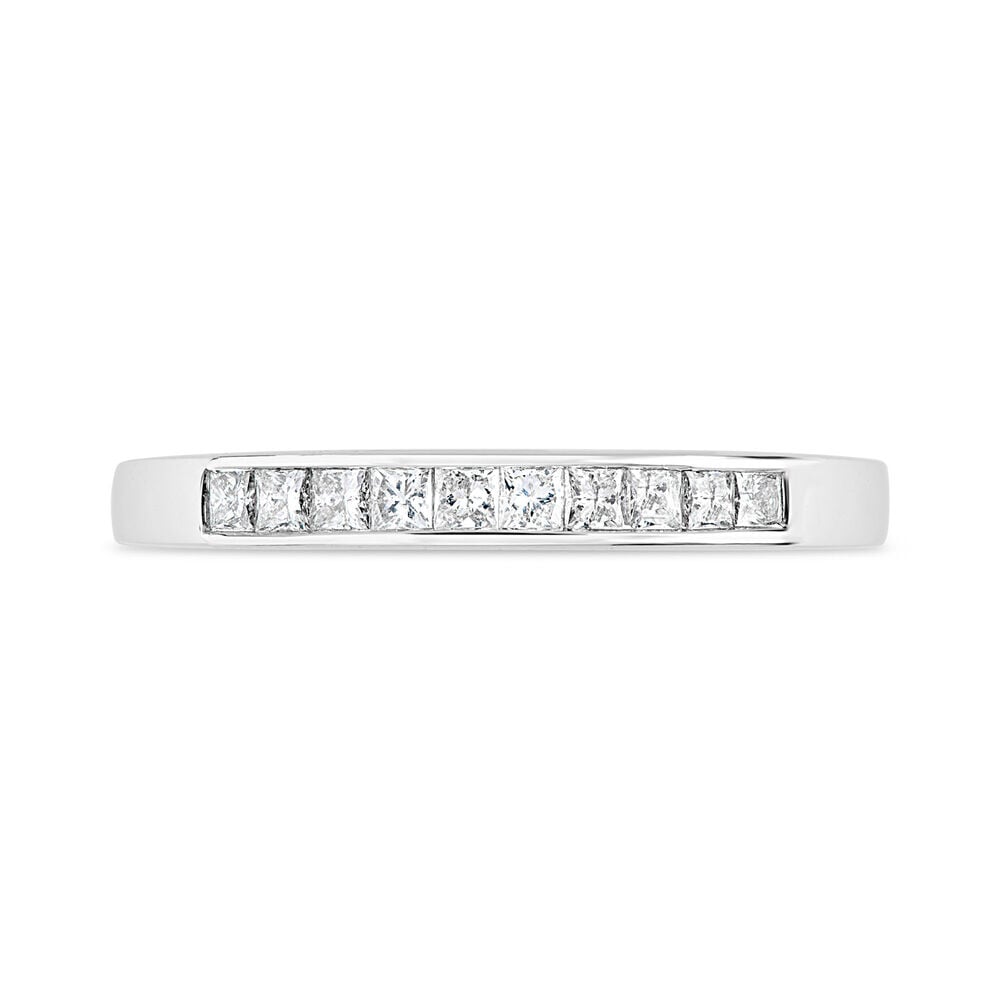 18ct White Gold Diamond 2mm Wedding Ring image number 1