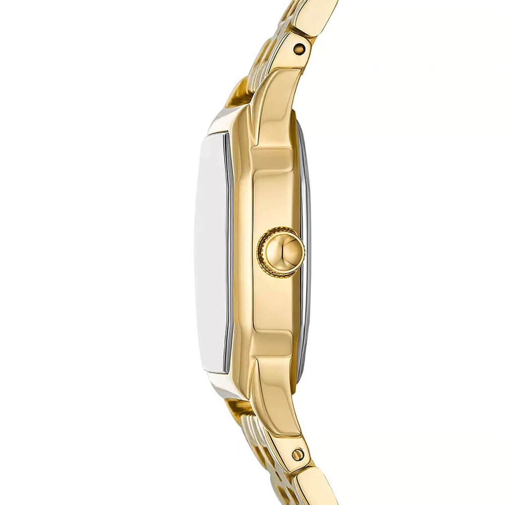 Fossil Harlow 27mm Cream Dial Gold Tone Stainless Steel Bracelet Watch image number 2