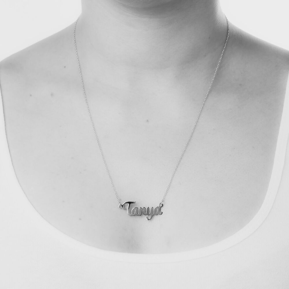 9ct Yellow Gold Personalised Name Necklace (up to 6 letters) (Special Order: 3-5 weeks) image number 8