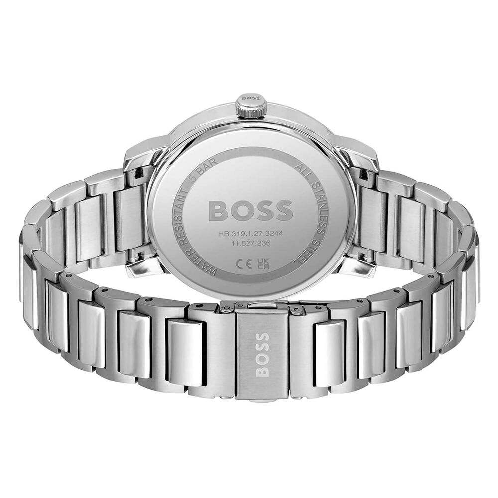 BOSS Dean 41mm Orange Dial Steel Bracelet Watch image number 2