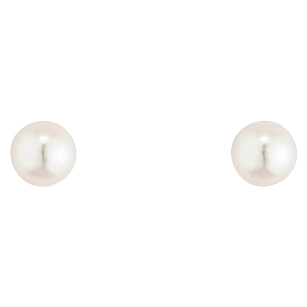 9ct Gold Cultured Pearl Stud Earrings image number 0