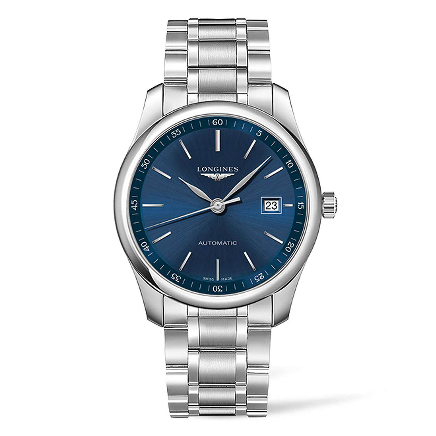 Longines Master Collection Steel and Navy Blue Men s Watch