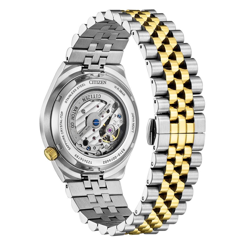 Citizen Tsuyosa 60 Automatic 40mm Green Dial Two Tone Steel Bracelet Watch