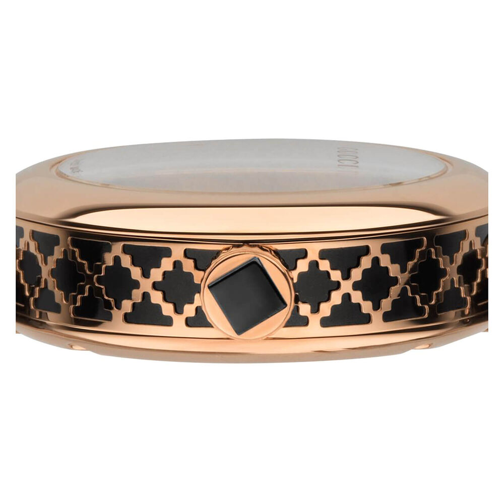 Gucci Diamantissima Ladies' Rose Gold-tone and Black Leather Strap Watch image number 5
