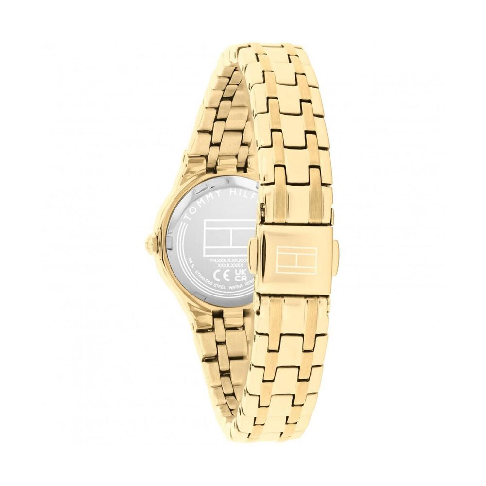 Tommy Hilfiger Mackenzie 25mm Gold Dial Gold Tone Stainless Steel Bracelet Watch