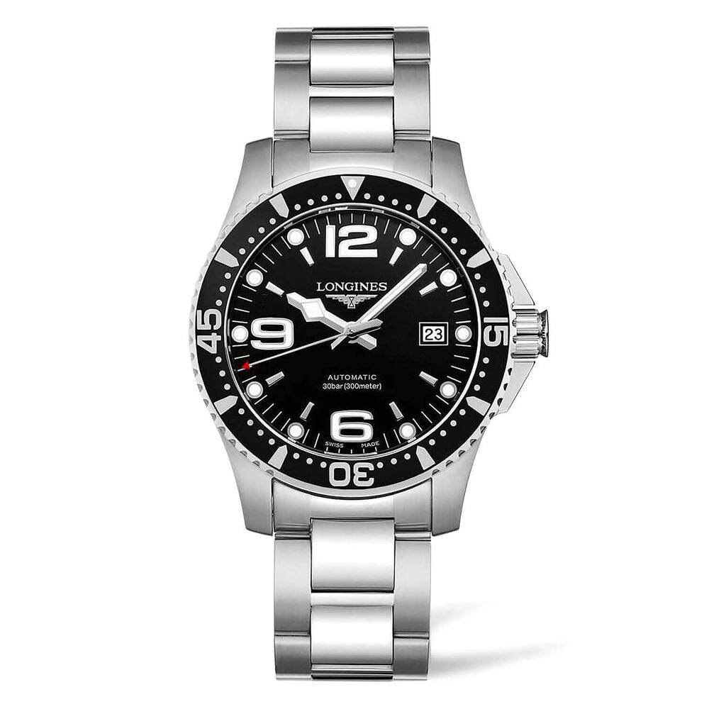 Longines HydroConquest Automatic Black Dial Stainless Steel Bracelet Watch