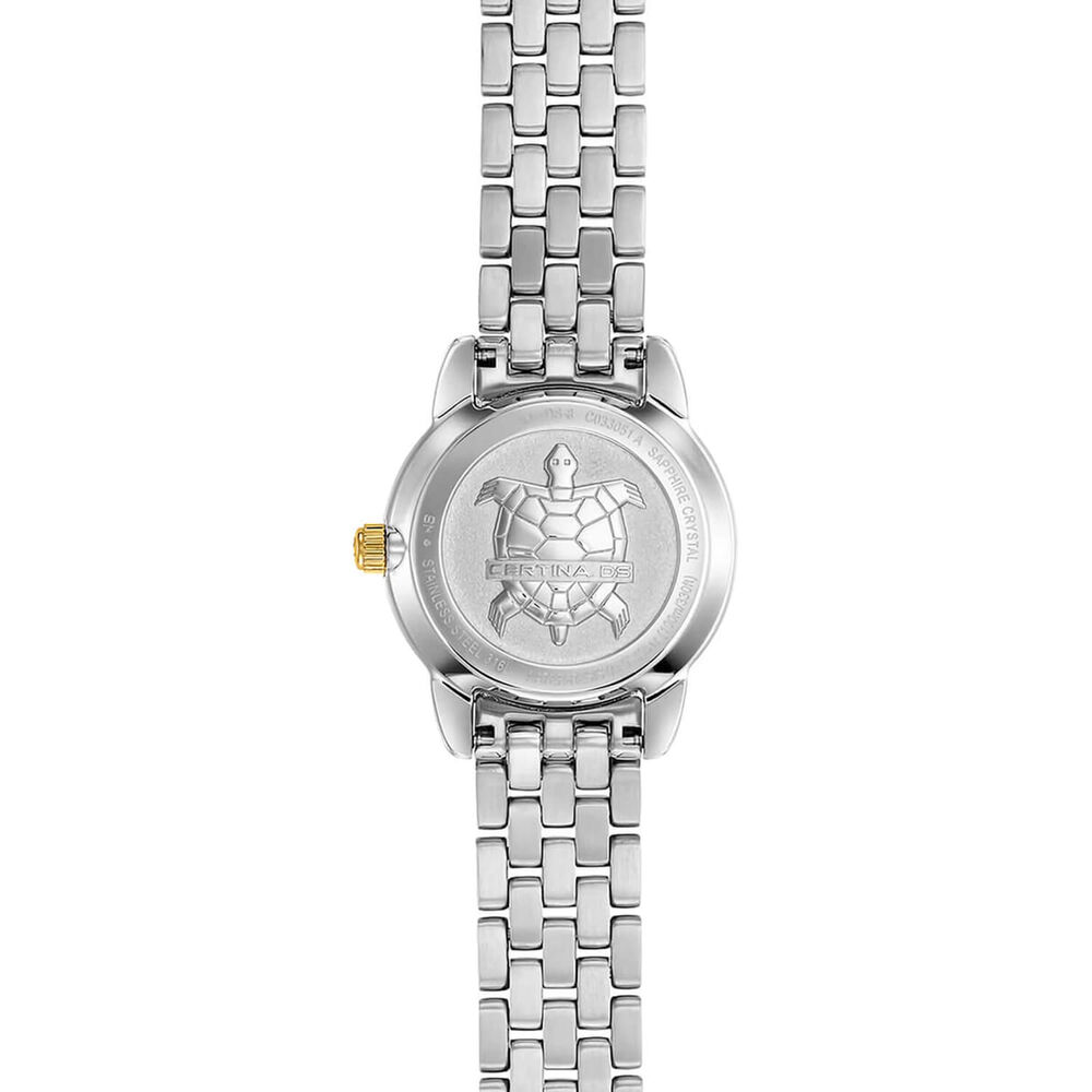 Certina DS-8 Lady 27mm Mother of Pearl Dial Two Tone Steel Bracelet Watch image number 1