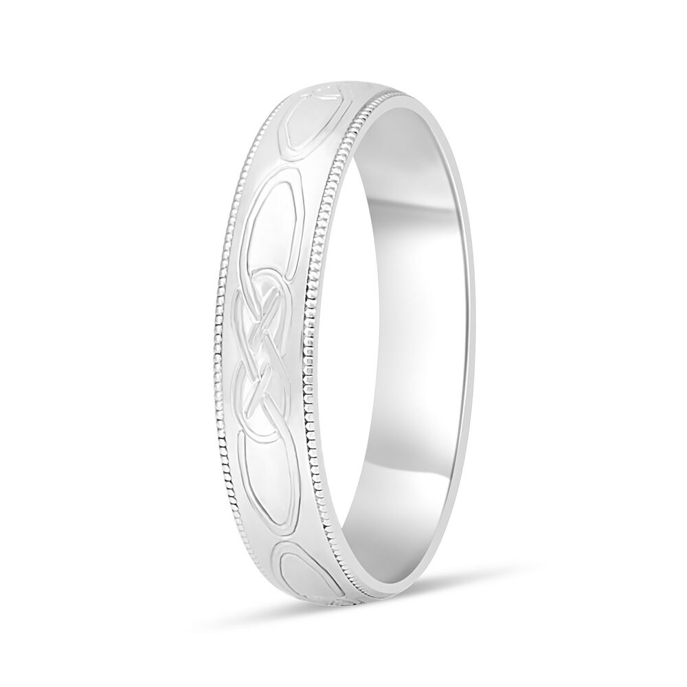 9ct White Gold 5mm Wedding Ring image number 3