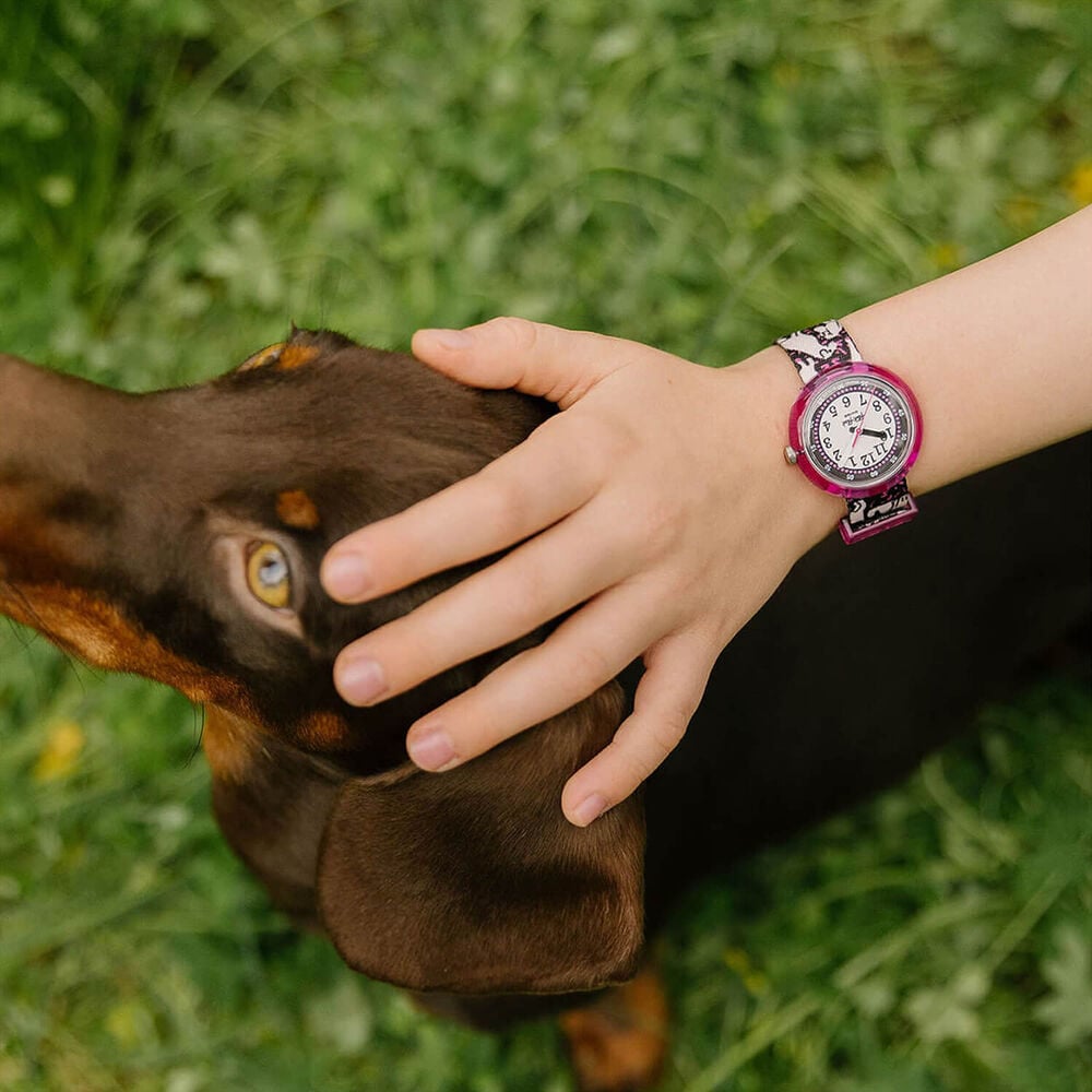 FLIK FLAK Woof Woof Time 31.85mm Black Dial Quartz Kids Watch image number 3