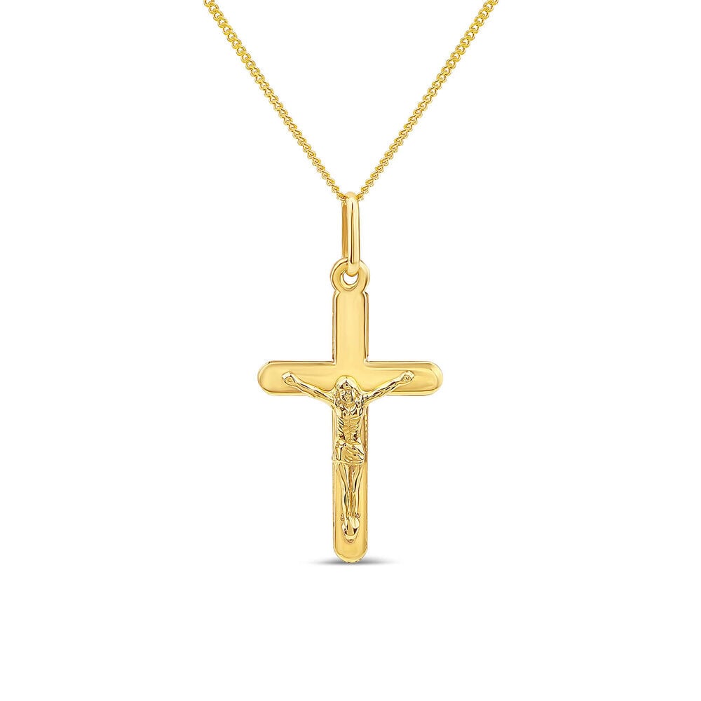 9ct Yellow Gold Crucifix Pendant