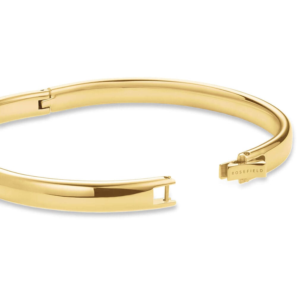 Rosefield Bangle S Gold 19.5x23.5mm Mother of Pearl Dial 23k Gold Plated Steel Bangle Watch image number 6