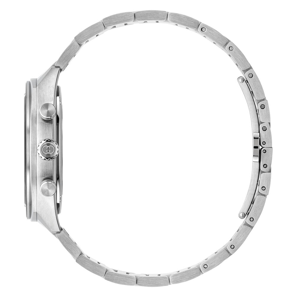 Gucci Interlocking Chronograph 40mm Black Dial Steel Bracelet Watch