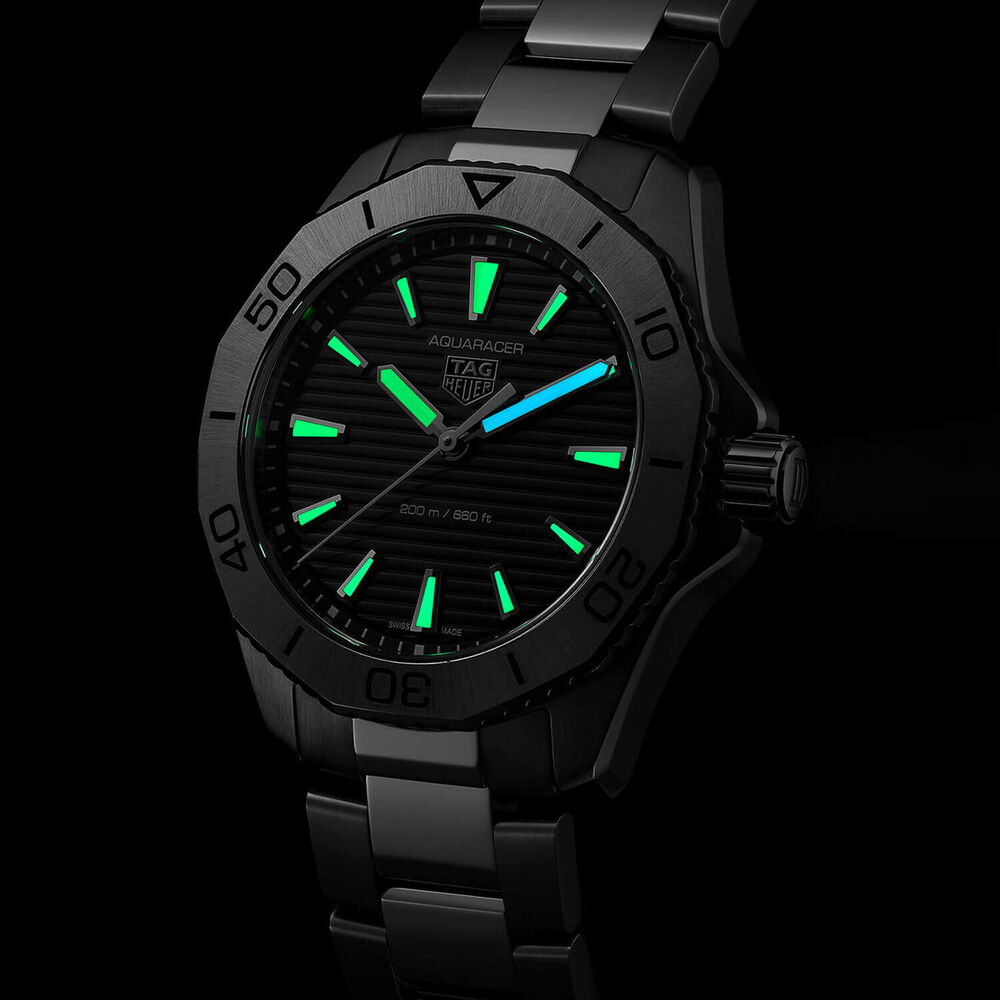 TAG Heuer Aquaracer Professional 200 40mm Black Dial Stainless Steel Bracelet Watch image number 7