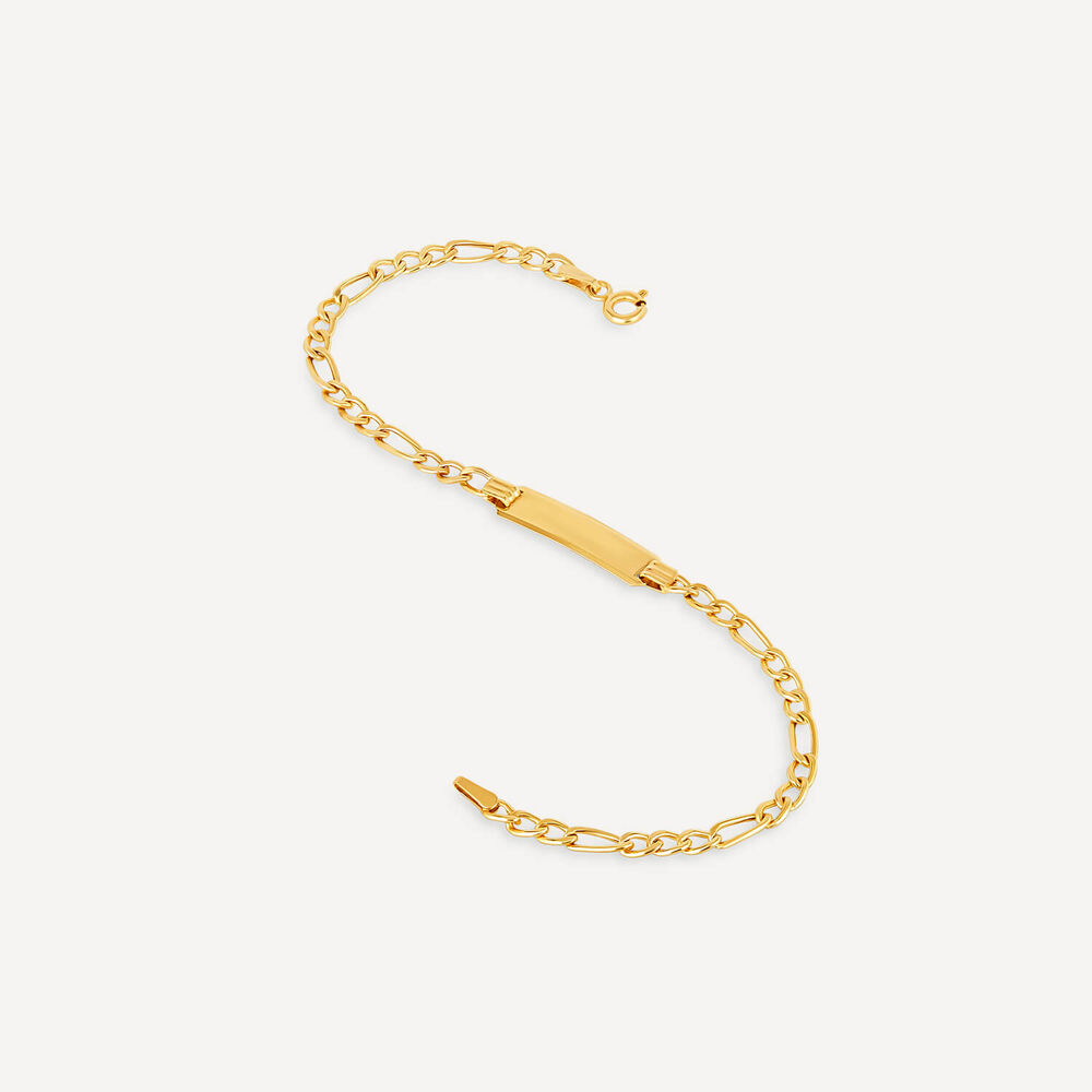 9ct Gold Identity Bracelet image number 3
