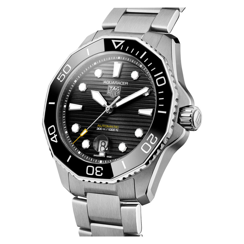 TAG Heuer Aquaracer Diver 43mm Black Black Bezel Steel Case Watch image number 1