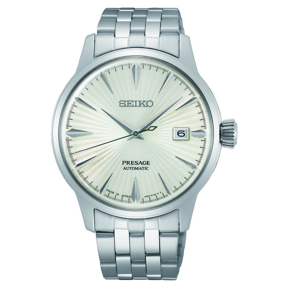 Seiko Presage Basic Line 400 White Dial Bracelet Watch image number 0