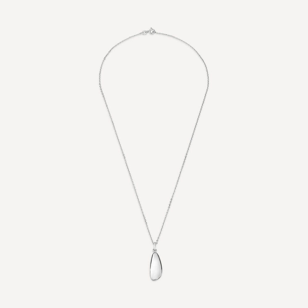 Sterling Silver Pebble Shaped Pendant image number 2