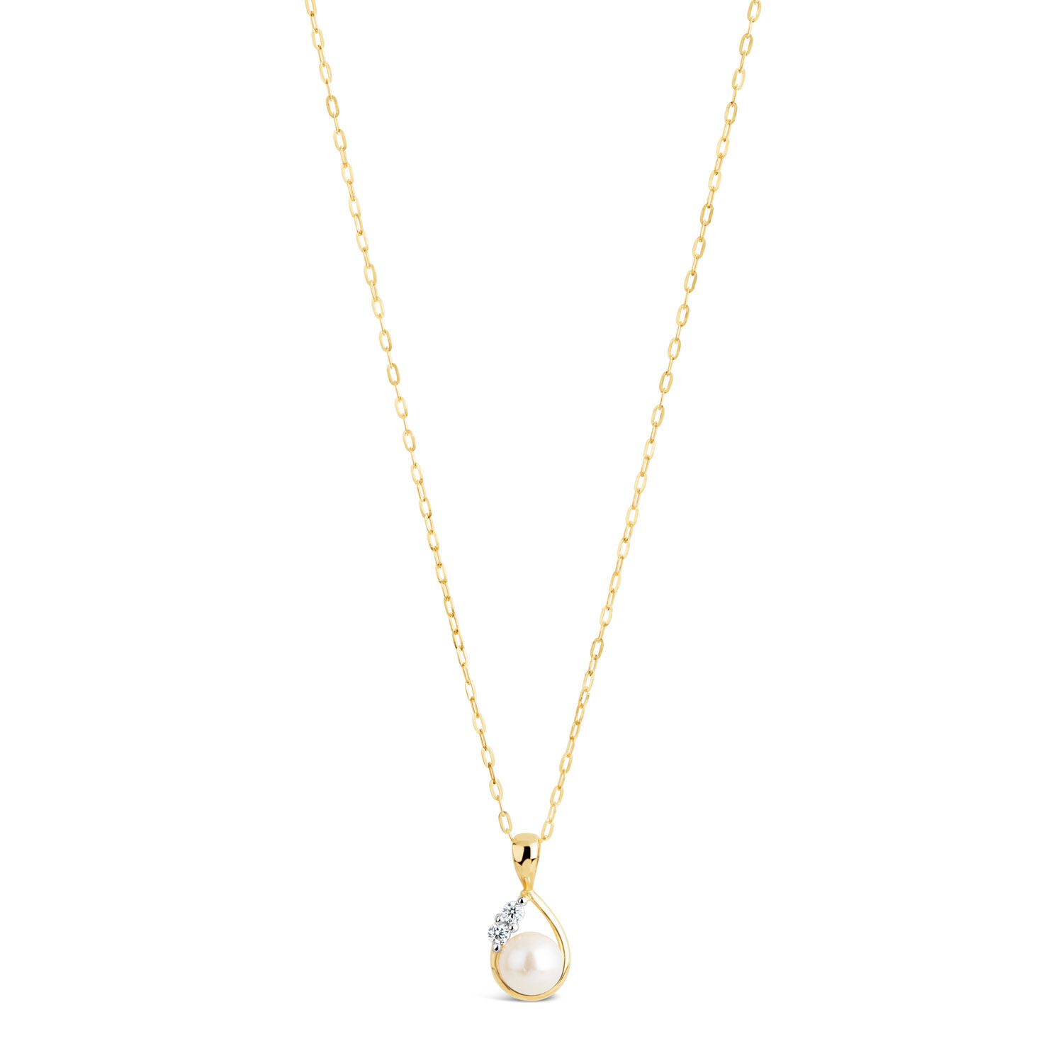 White gold sales cubic zirconia pendant