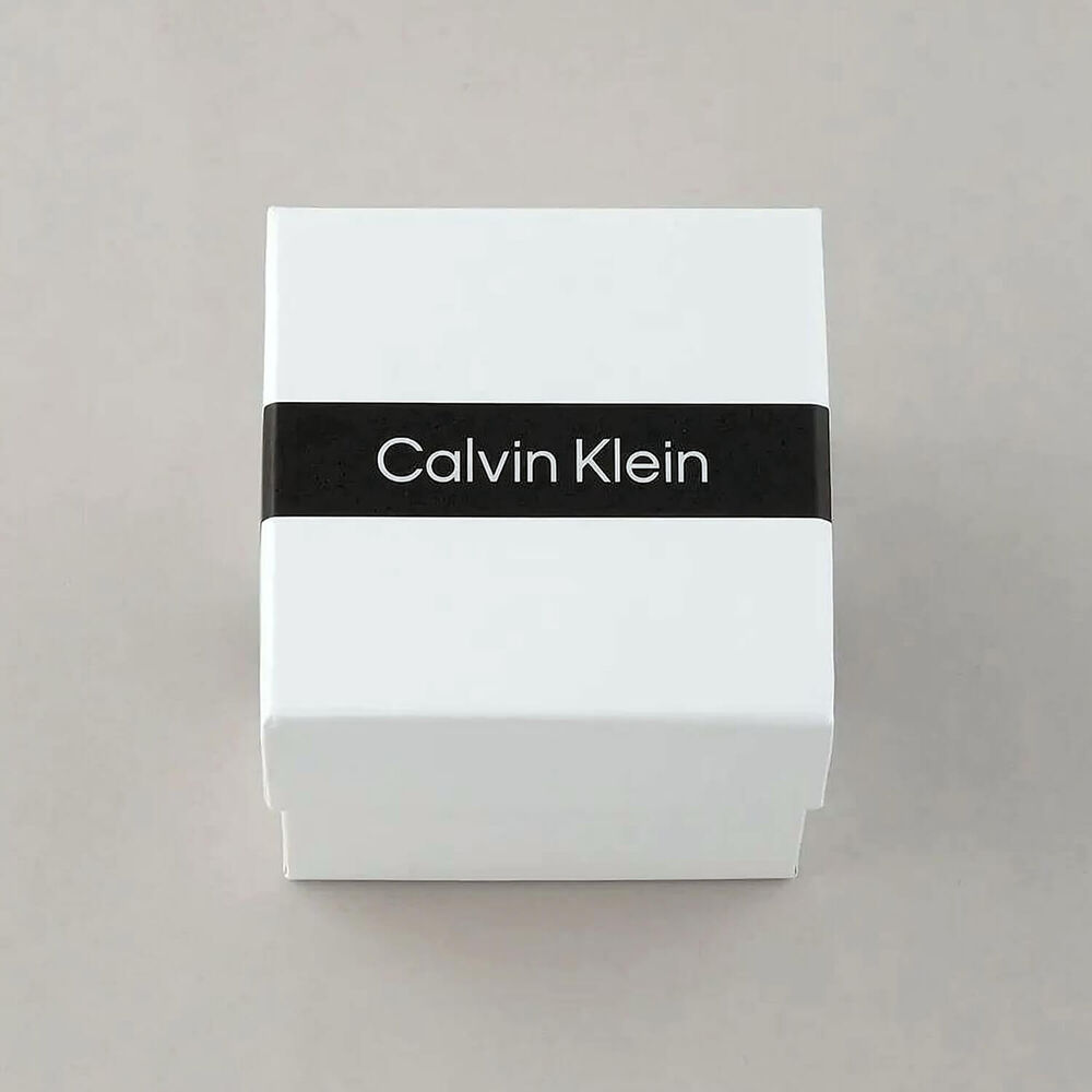 Calvin Klein Soft Form 16mm White Dial Gold Tone Stainless Steel Bracelet Watch