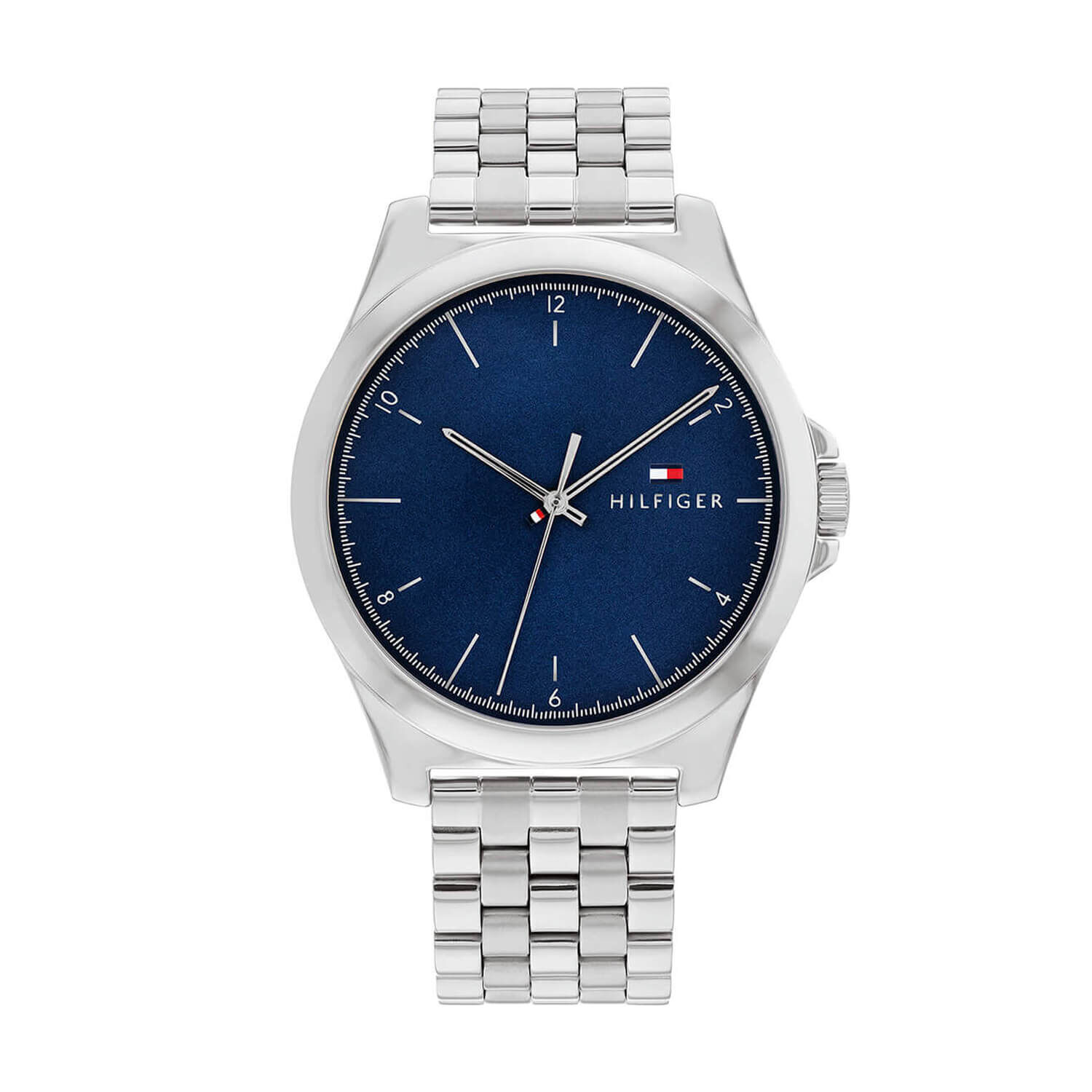 Tommy Hilfiger 42mm Blue Dial Stainless Steel Bracelet Watch