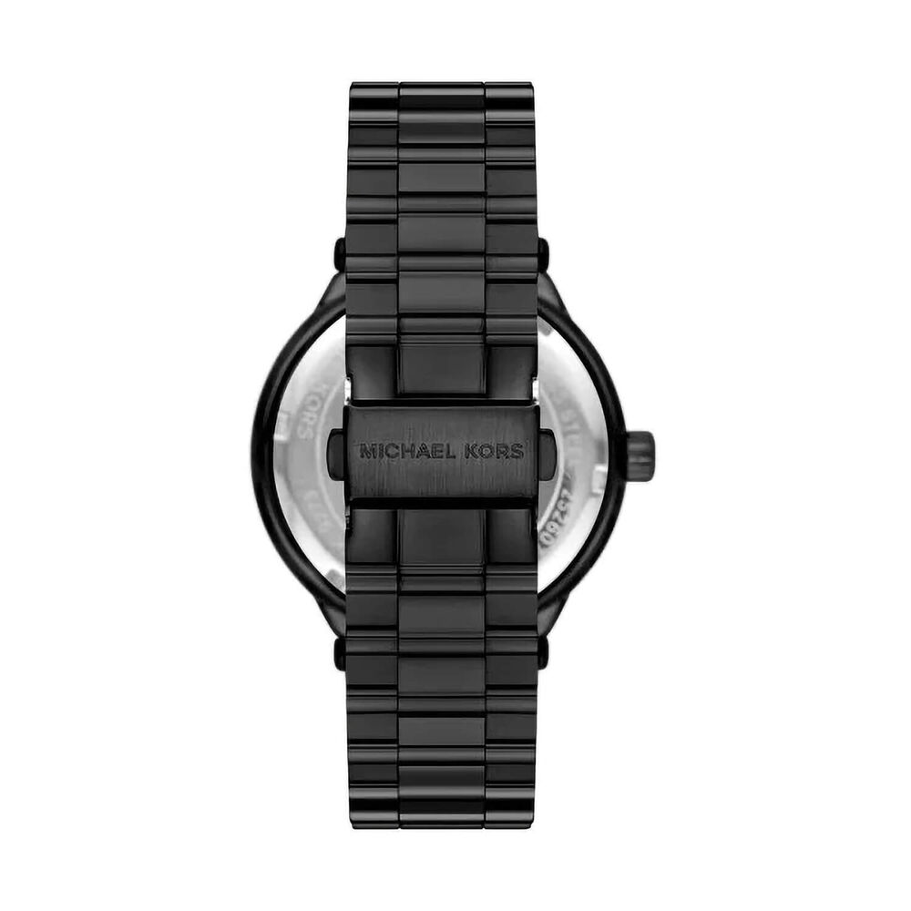Michael Kors Billie 44mm Black Dial Black IP Stainless Steel Bracelet Watch