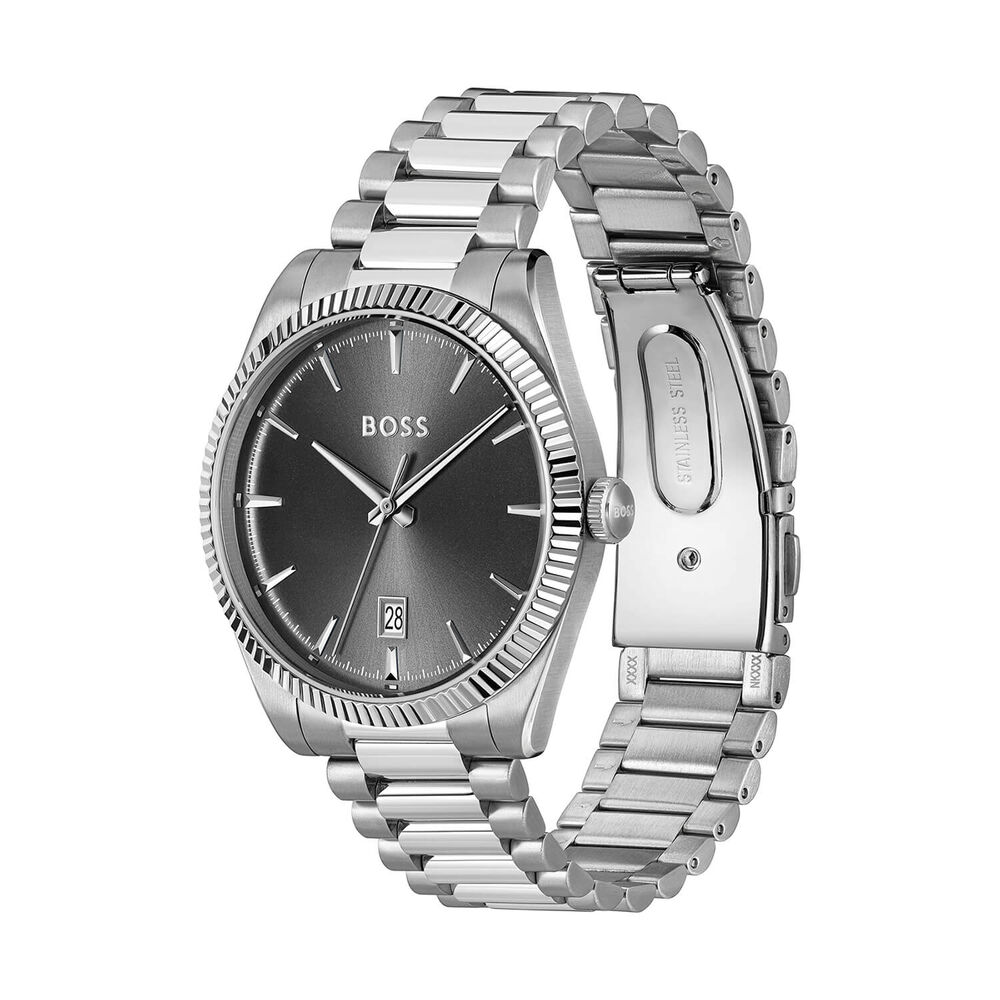 BOSS Cheswick 40mm Black Dial Stainless Steel Bracelet Watch image number 2