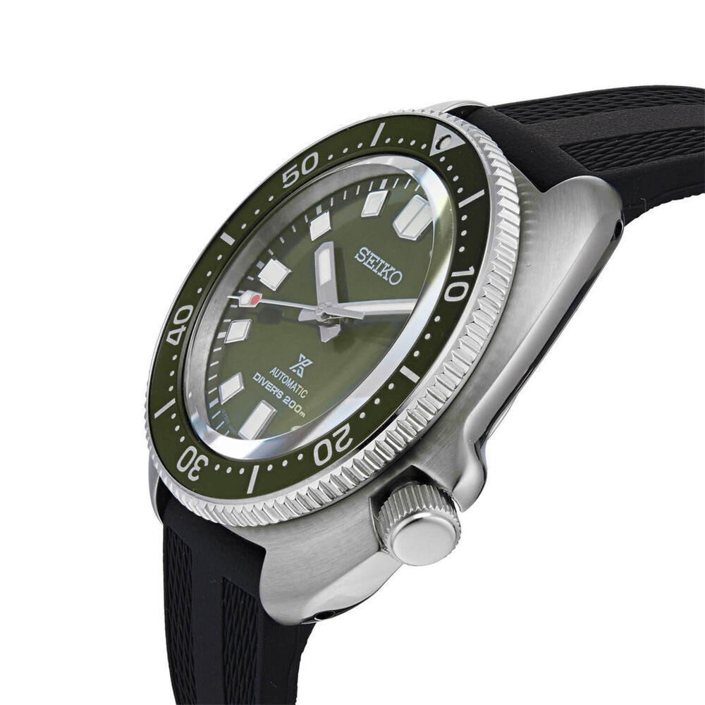 Seiko Prospex "Willard" 42.5mm Green Dial Black Strap Watch image number 1