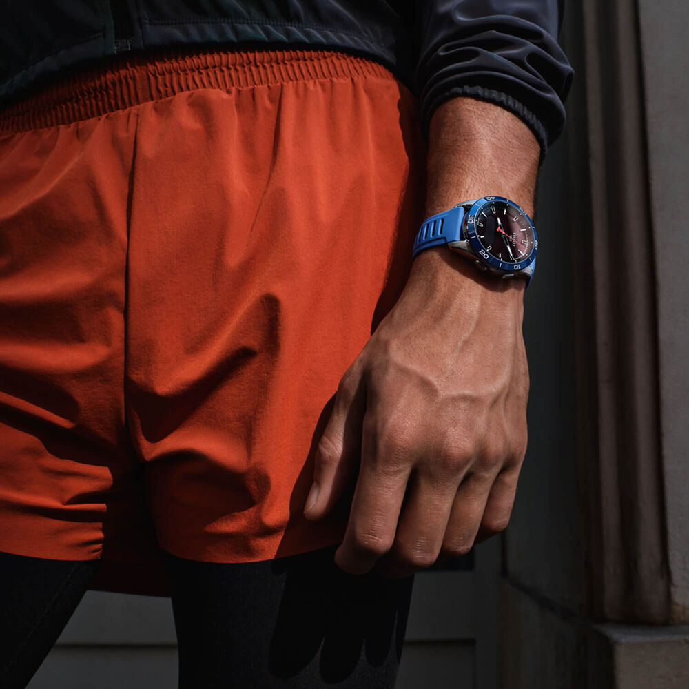 Tissot T-Touch Connect Sport 43.75mm Black Dial Blue Rubber Strap Watch image number 6